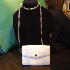 ⭐️Steve Madden pebbled faux leather crossbody chain small envelope wallet bag
